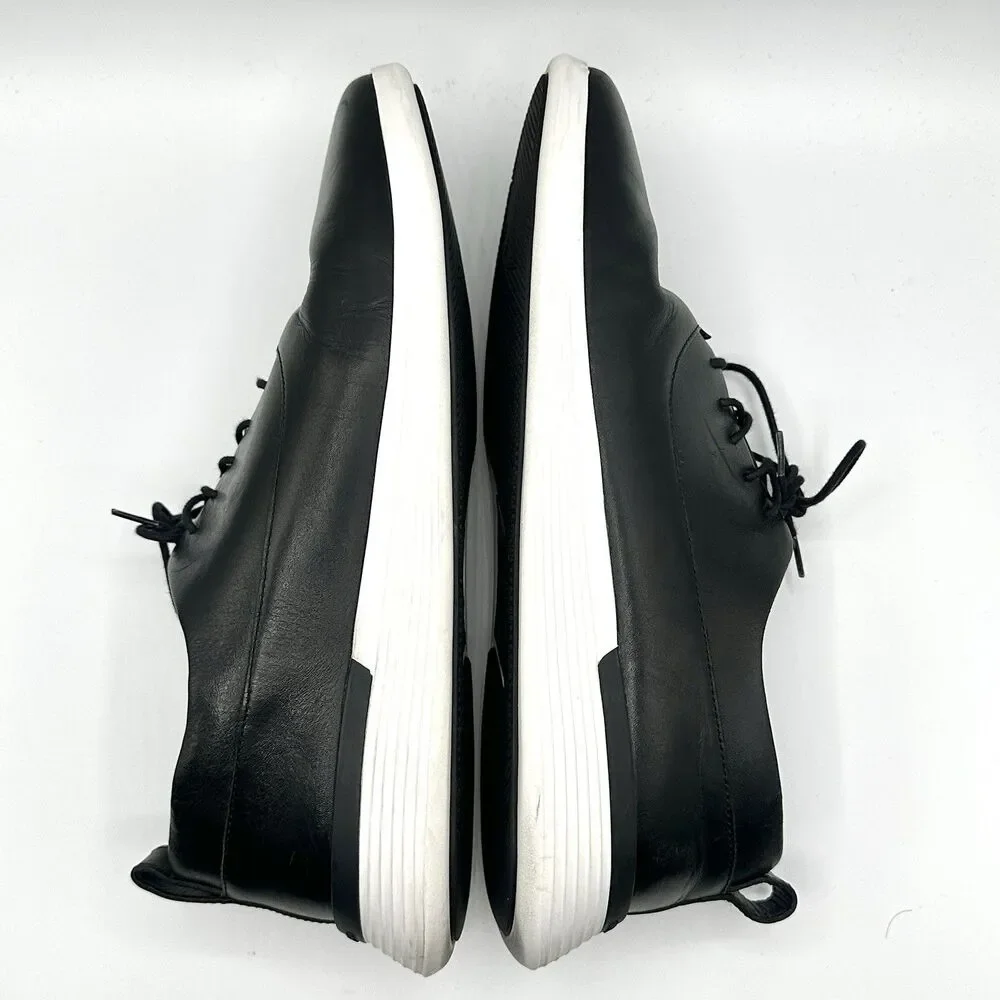 Wolf and Shepherd Crossover Derby Shoes Mens Size 11 M Black Leather Lace-Up